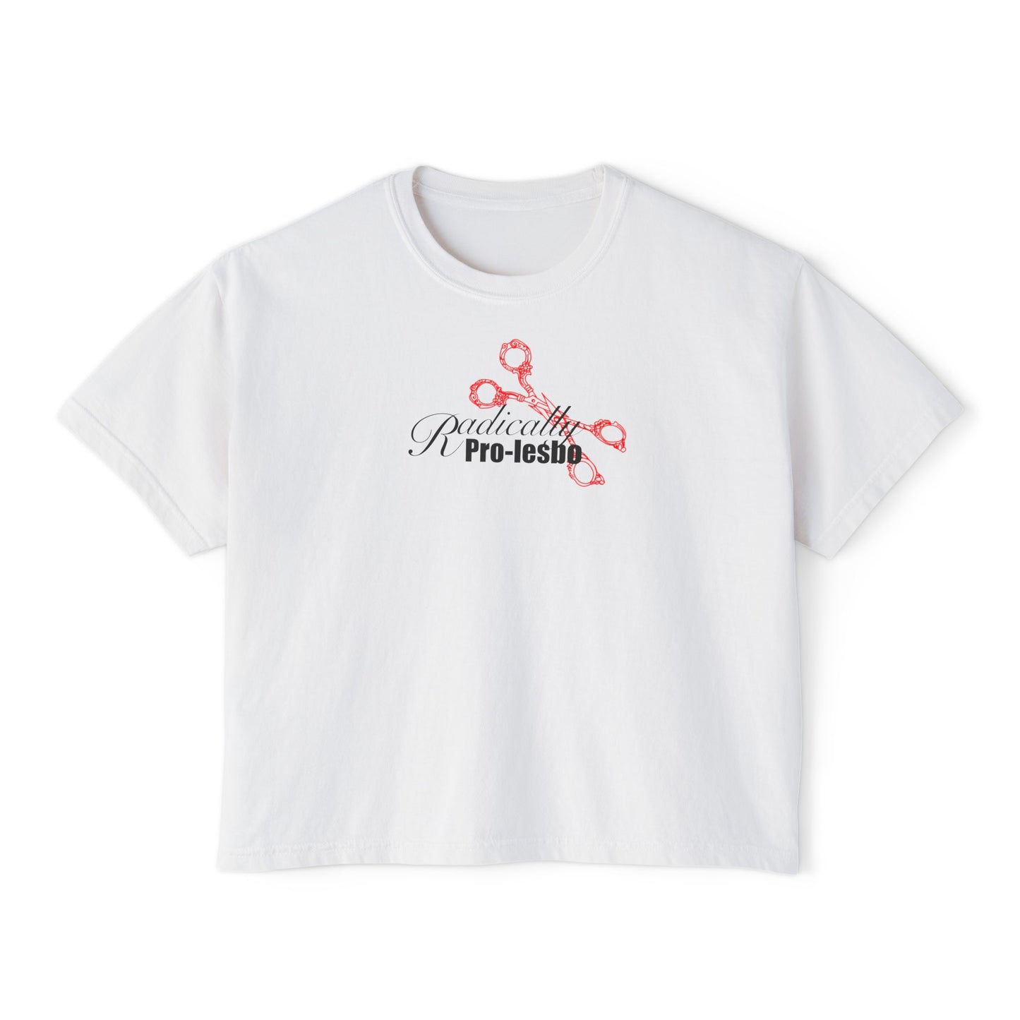 Radically Pro-Lesbo, Red, Women's Boxy Tee