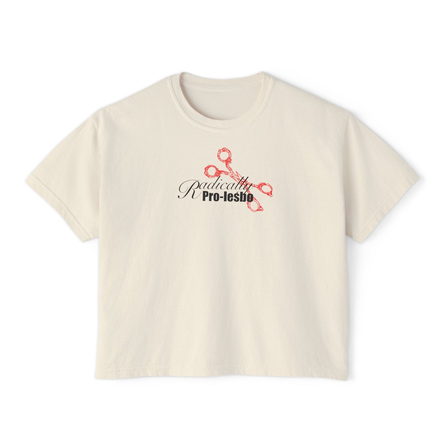 Radically Pro-Lesbo, Red, Women's Boxy Tee