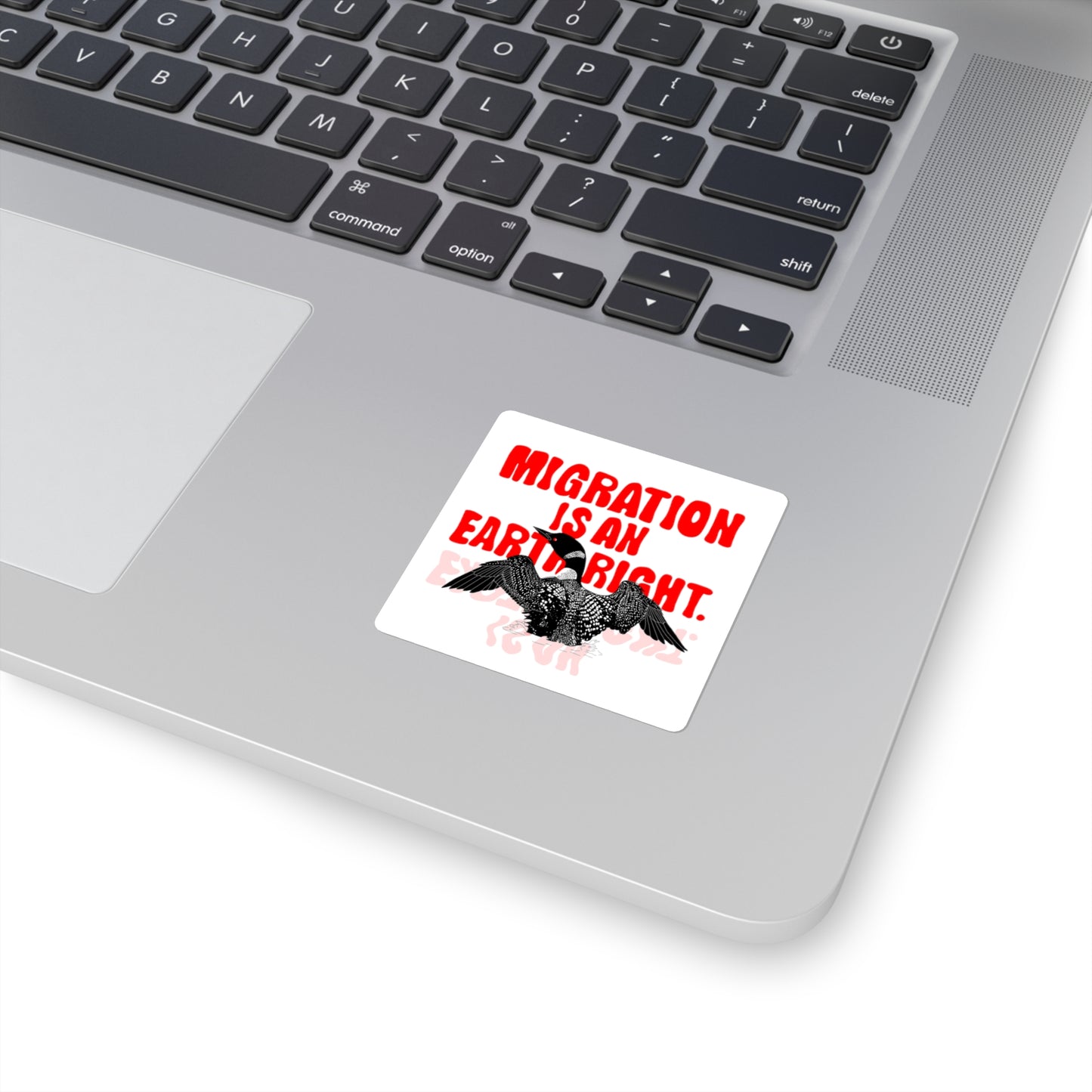 Roo’s Foster Friends, Migration is an Earth Right, Square Stickers