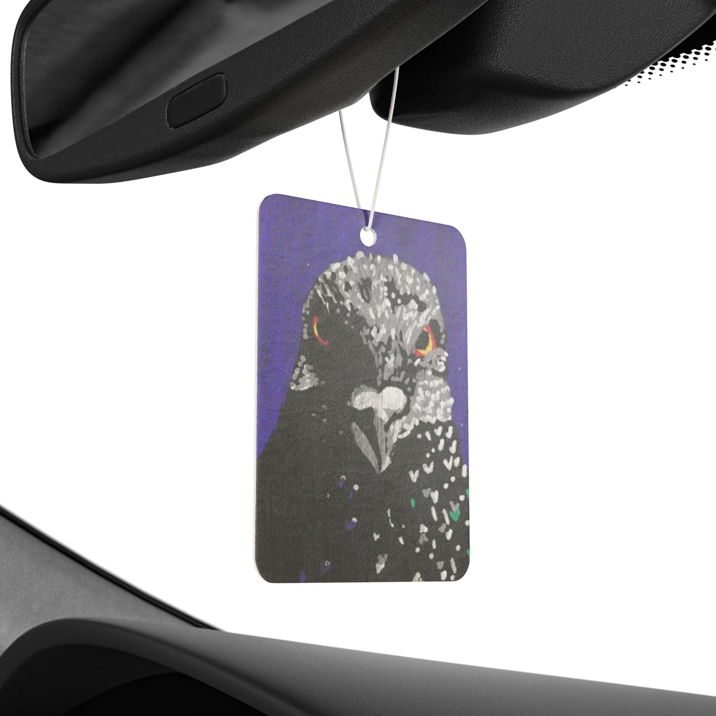 "Revenge Pigeon" Car Air Freshener, Birds, Pigeons, Rats in the Sky with Diamonds ACEOs 1/8
