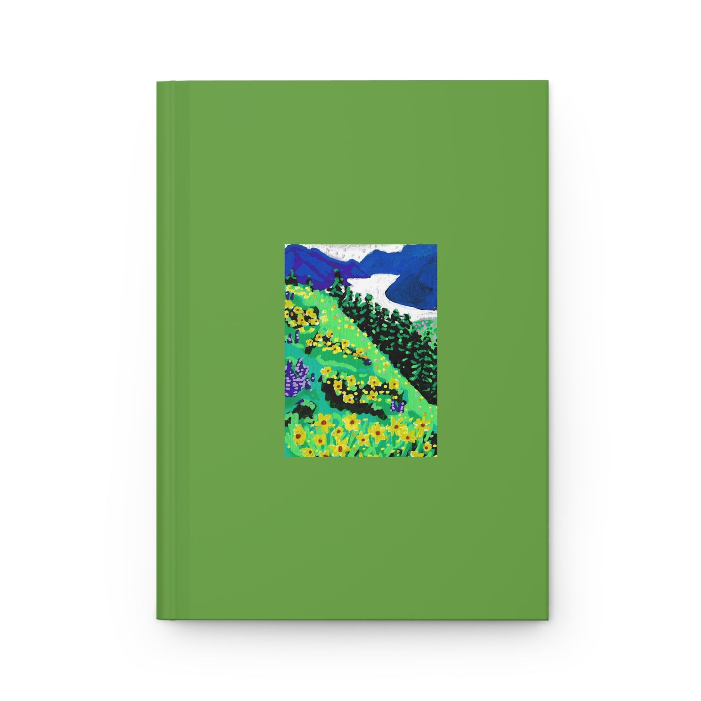 "Wildflower Fields" Hardcover Journal Matte, Oregon Wildflowers, Pacific Northwest, Oregon Riverbanks ACEOs 4/8 ACEOs, Collages