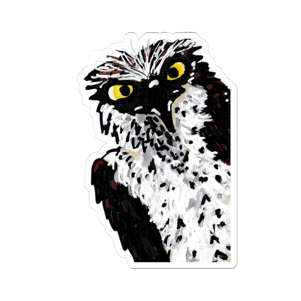 "American Kestrel" Kiss-Cut Stickers, Birds, Bird of Prey, Oregon Riverbanks 3/8