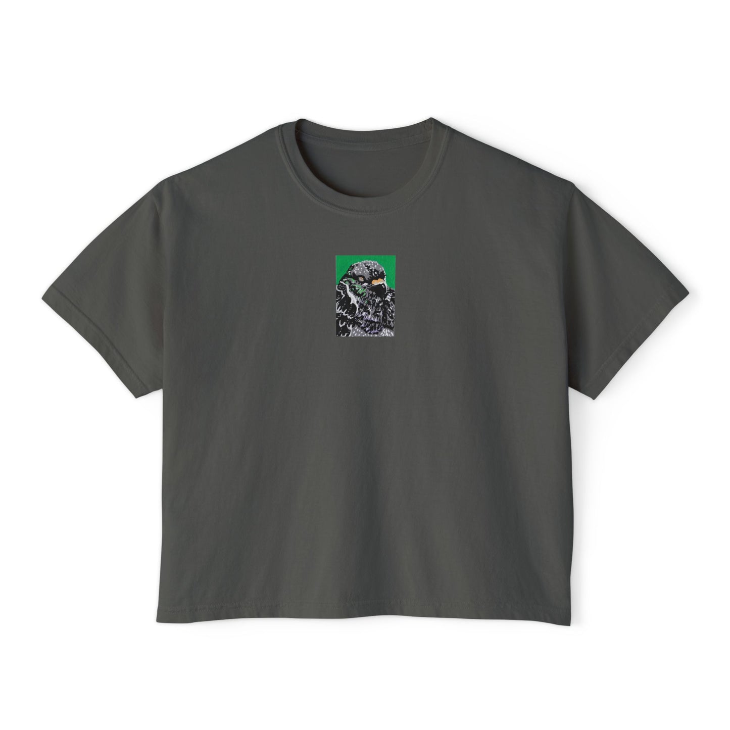 "At Ease Pigeon" Women's Boxy Tee, Bird, Rats in the Sky with Diamonds ACEO 2/8
