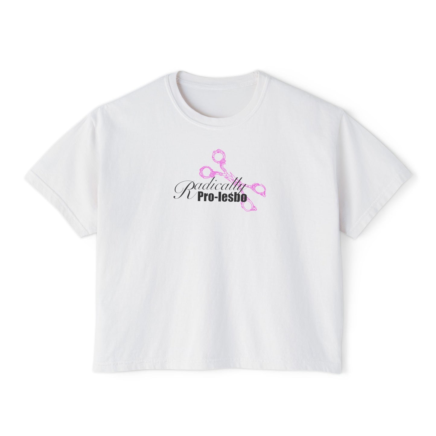 Radically Pro-Lesbo, Pink, Women's Boxy Tee