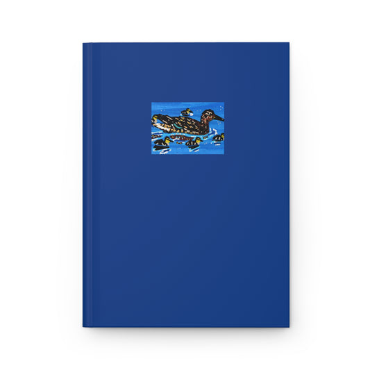 "Mallard Hen" Hardcover Journal Matte, Birds, Waterfowl, Pacific Northwest, Oregon Riverbanks ACEOs 8/8