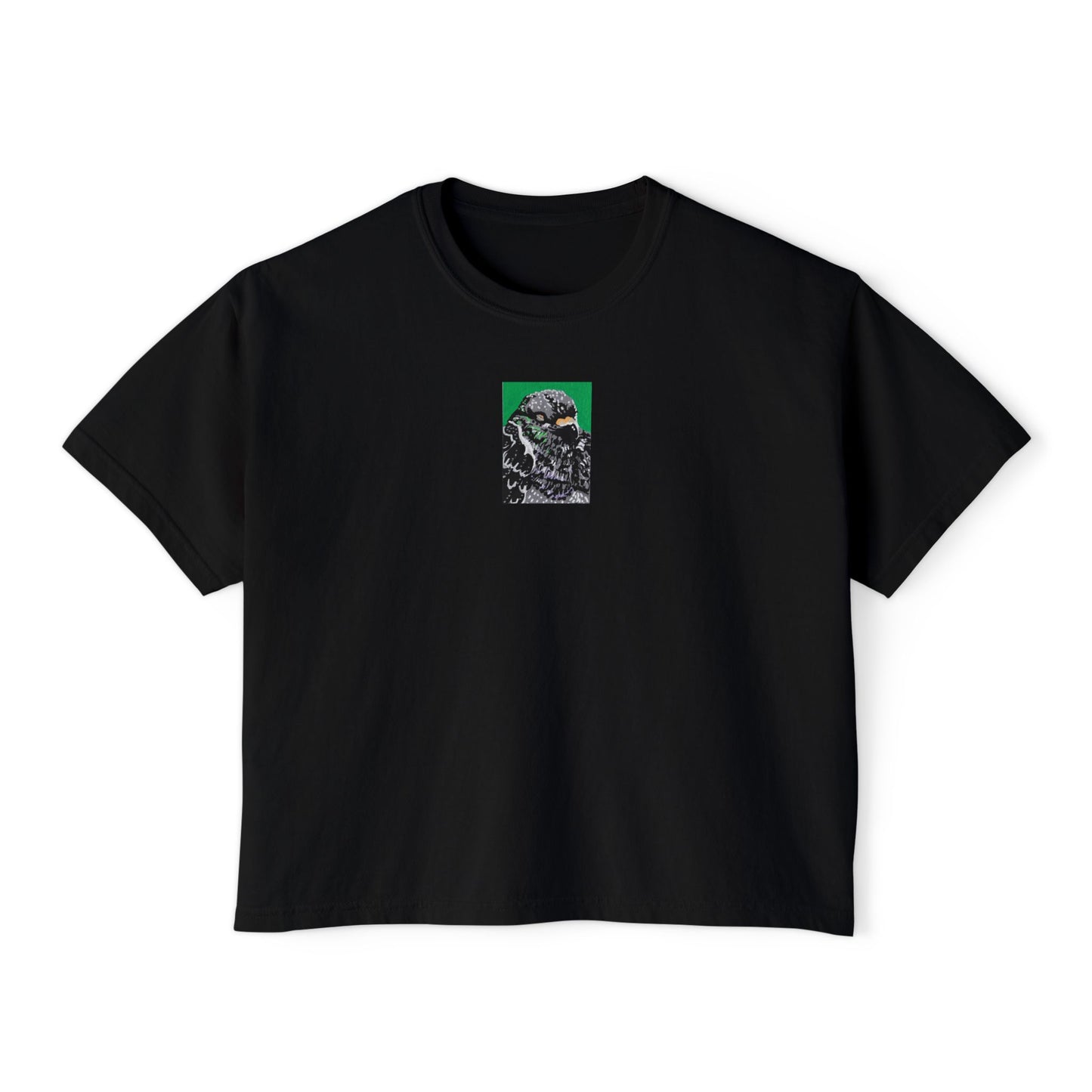 "At Ease Pigeon" Women's Boxy Tee, Bird, Rats in the Sky with Diamonds ACEO 2/8