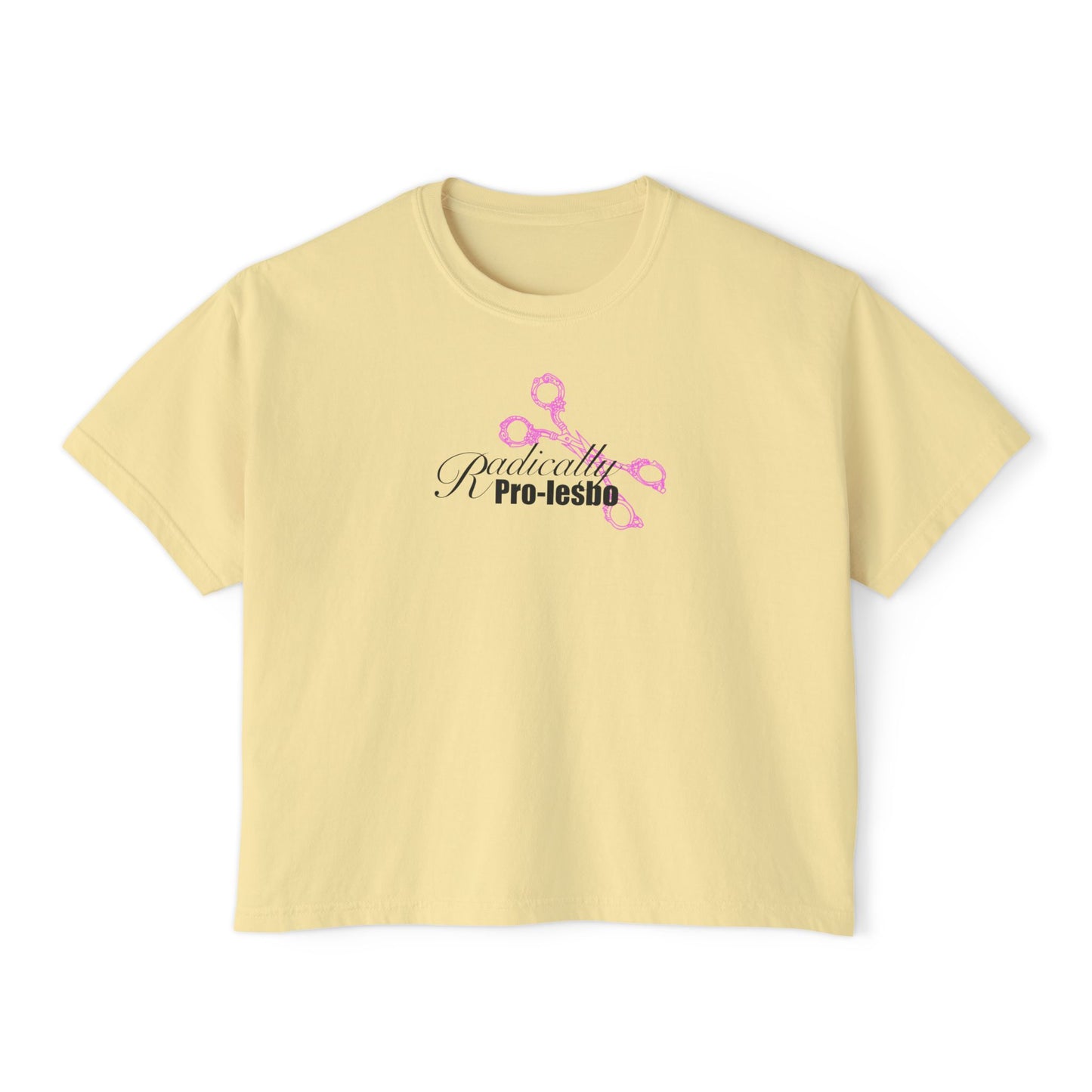 Radically Pro-Lesbo, Pink, Women's Boxy Tee