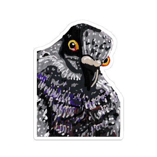 "Shady Pigeon" Kiss-Cut Stickers, Birds, Pigeon, Rats in the Sky with Diamonds 5/8
