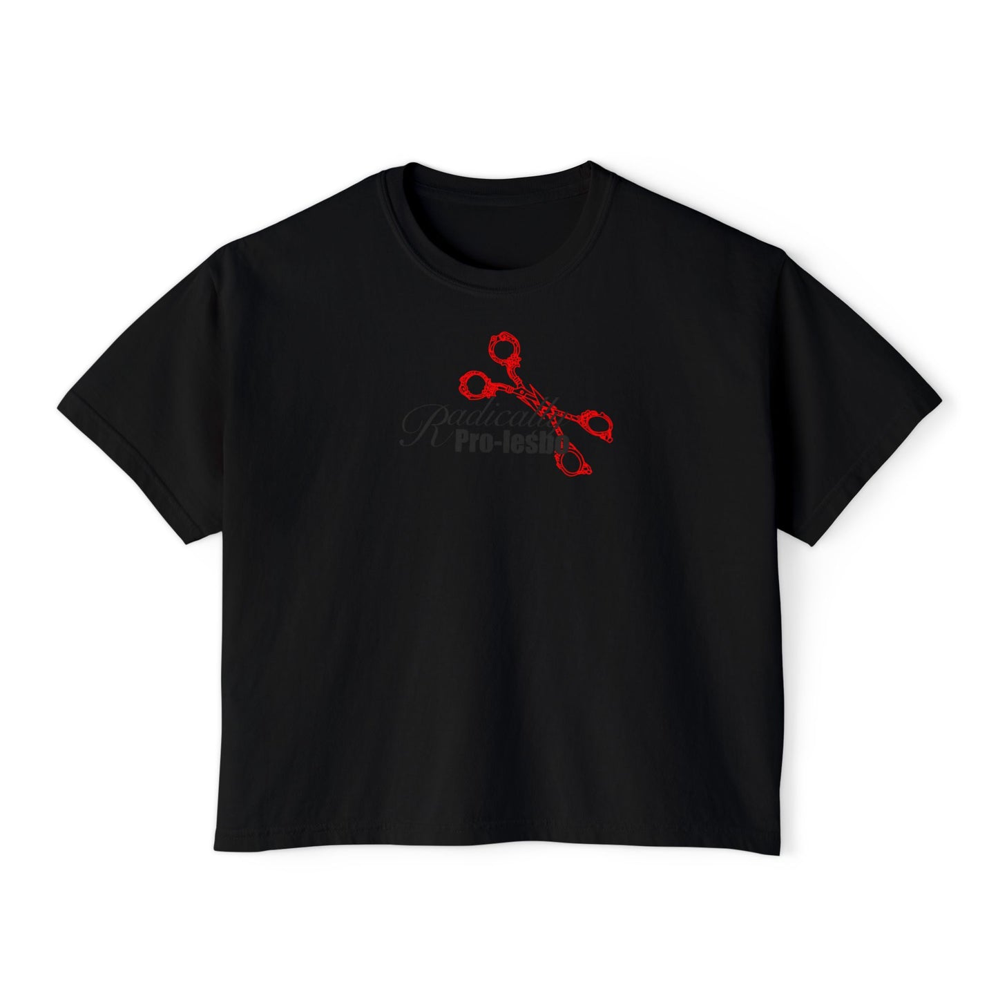 Radically Pro-Lesbo, Red, Women's Boxy Tee