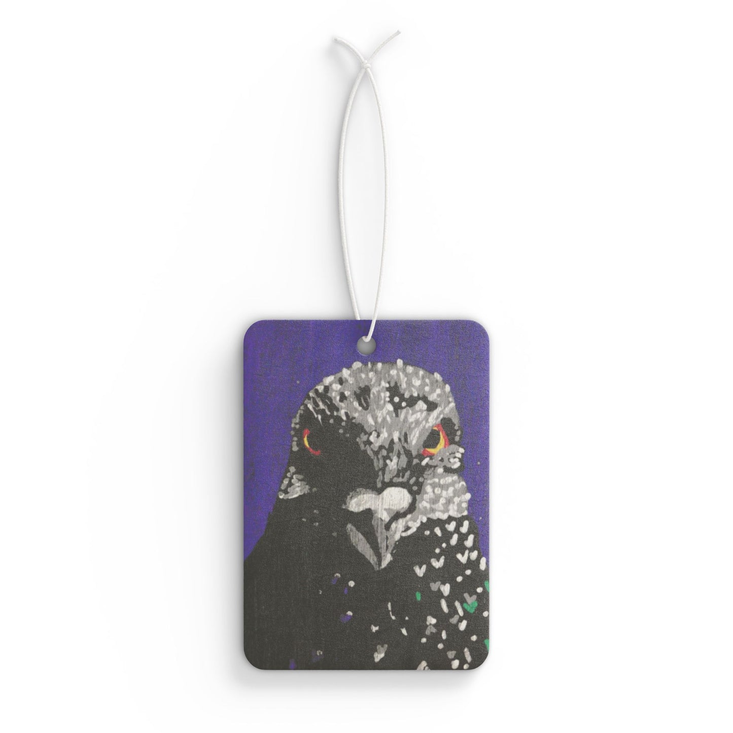 "Revenge Pigeon" Car Air Freshener, Birds, Pigeons, Rats in the Sky with Diamonds ACEOs 1/8