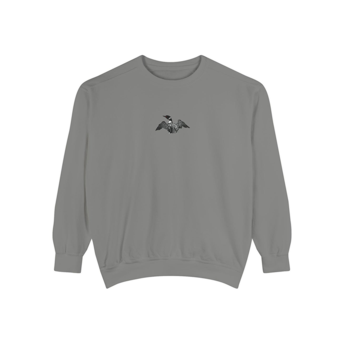 Migration is an Earth Right, Loon, Unisex Garment-Dyed Sweatshirt