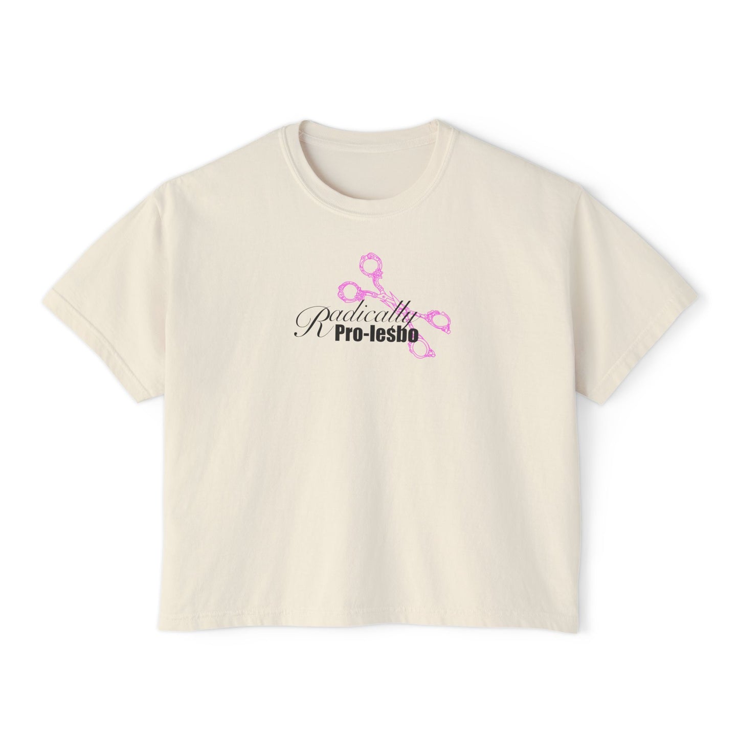 Radically Pro-Lesbo, Pink, Women's Boxy Tee