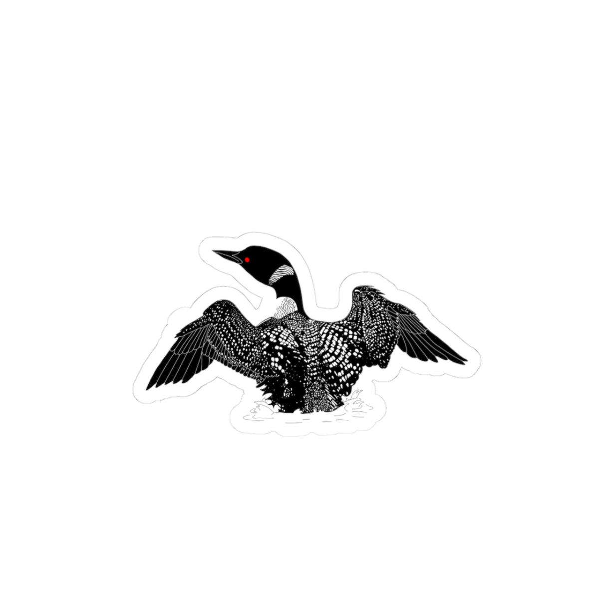 Loon, Kiss-cut Sticker