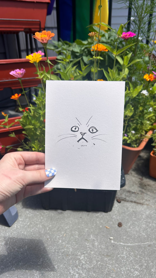 Sentient Cats Trapped in Cardstock